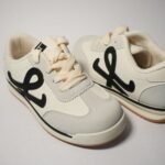 Urban Edge Kids Casual Sneakers – Ivory & Black